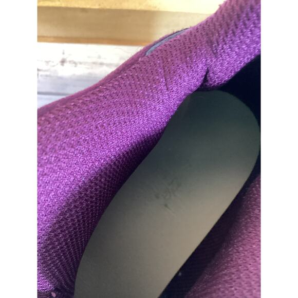 Women’s Burgundy High-Top Fashion Sneakers Faux Suede Lace-Up US 11 - Picture 2 of 5